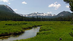 View of Pioneer Mountains