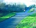 Same view in December 2006 showing the cycle path that has replaced the line.