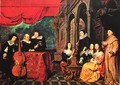 Famille noble d'Anvers (vers 1650), par Gonzales Coques, musée des beaux-arts de Budapest