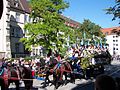 Véhicule hippomobile lors de l'Oktoberfest de 2004 à Munich