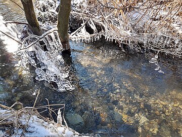 creek frozen