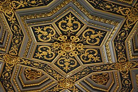 Detail of the Renaissance coffered ceiling in the Assize Court.