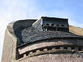 Horseshoe-shaped parapet of the doocot