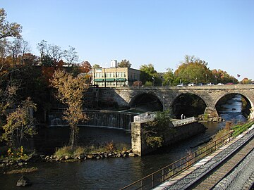 Bridge, dam, and lock, October 2012