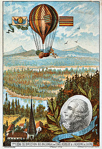First attempt to direct a balloon by Guyton de Morveau, by Romanet & cie.