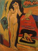 Ernst Ludwig Kirchner Mujer desnuda (1910-1926)