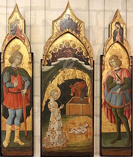 La Nativité avec saint Victor et saint Ansanus, musée du Petit Palais d'Avignon.