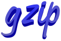 Логотип программы gzip (GNU zip)