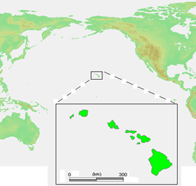 Localização de República do Havaí