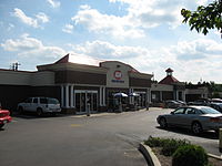 New IGA storefront in Springboro, Ohio, in June 2009. This location closed in 2014 and was demolished in 2016.