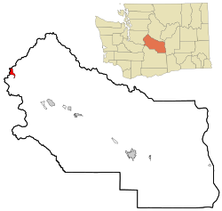 Location of Snoqualmie Pass, Washington