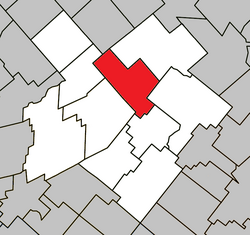 Location within L'Érable RCM.