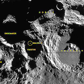 Снимок зонда Lunar Reconnaissance Orbiter.