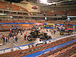 Monstertruckutställning i den tidigare Verizon Wireless Arena