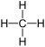 Stereo, skeletal formula of methane with some measurements added