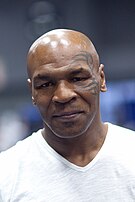 Mike Tyson looking to the front