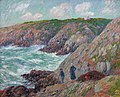 Henry Moret : Falaises à Moëlan.