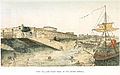 Fort William, River Face 1786 (from a coloured engraving by Thomas Daniell).
