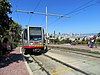 An outbound train at Right Of Way/20th Street, 2018