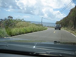 PR-3 as a rural road in Patillas, several hundred feet above the sea