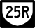 Highway 25R marker