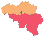 Political Wallonia among the other Regions.    Flemish Region   Brussels-Capital Region   Walloon Region