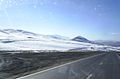 Road in vicinity of Aligoudarz at winter.