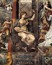 Fresco in the Sala di Costantino [it], Raphael Rooms, Raphael, c. 1520