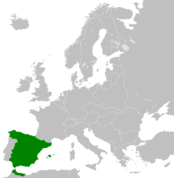 European borders of the Second Spanish Republic in addition to its African colonies