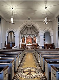 Organ façade towards the chancel