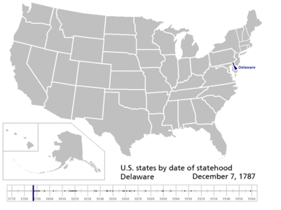 U.S. states by date of admission to the Union, by Roke