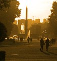 View from the Tuileries towards the Arc de Triomphe.