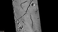 Close-up of part of floor of Bernard Crater, as seen by CTX camera (on Mars Reconnaissance Orbiter).