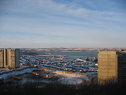 View of the Kola Bay in Severomorsk