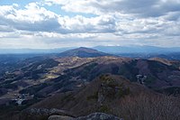 鎌倉岳からの移ヶ岳と安達太良山