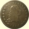 Obverse of a 1795 Flowing Hair dollar