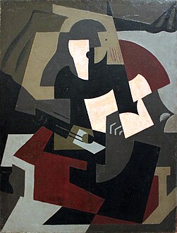 María Blanchard, Femme à la guitare, 1917.