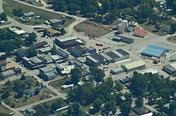 Aerial view of Jamesport, Missouri