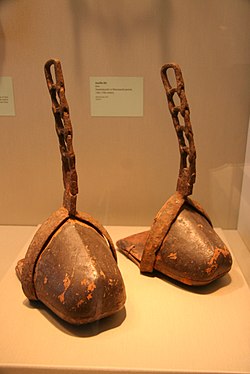 Ancient Japanese stirrups (tsubo abumi), Met museum