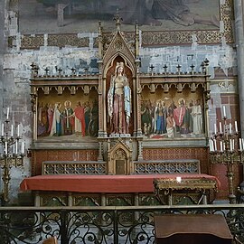 Mariage de sainte Clotilde et Baptême de Clovis, basilique Sainte-Clotilde, 1860.