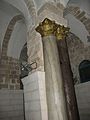 Pillars showing Byzantine remains above