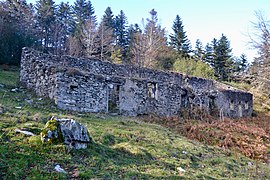 L'ancien abri des mineurs, utilisé par les skieurs de Laroque-d'Olmes.