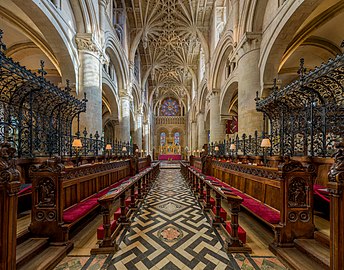 The nave of Christ Church Cathedral, Christ Church College