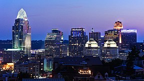 Downtown Cincinnati skyline