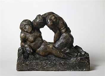 Nymphe attaquée par un satyre dite aussi Satyre et Bacchante ou Jupiter et Antiope, musée des Beaux-Arts de Rouen.