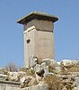 square-shaped stone tower