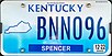 Kentucky 2022 license plate