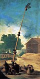 La Cucaña (The Tree of Cockaigne or The Greased Climbing Pole), Francisco Goya, 1786–87