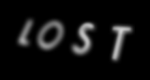 The word Lost in white lettering on a black background.