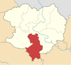 Raion location in Kharkiv Oblast